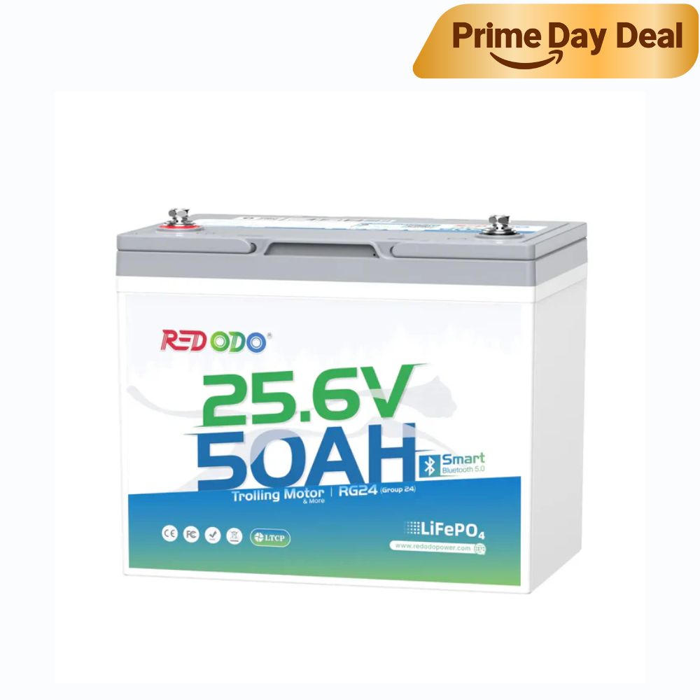 ⚡[Now $242] Redodo 24V 50Ah Bluetooth Trolling Motor Battery | For 24V Trolling Motors with up to 100 lbs