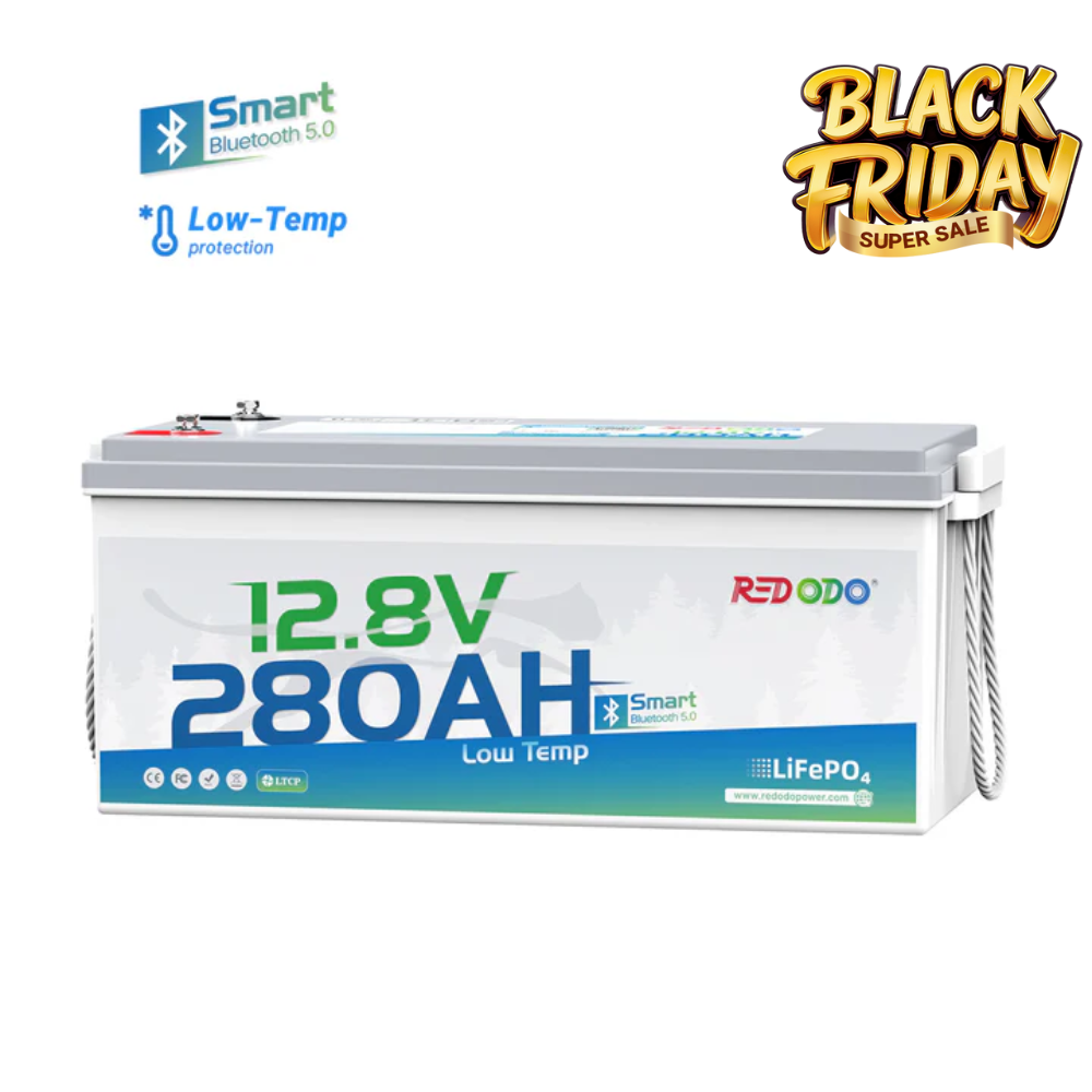 【Final $456】Redodo 12V 280Ah Bluetooth Lithium Battery | Low Temp Protection | For RV, Marine, Solar