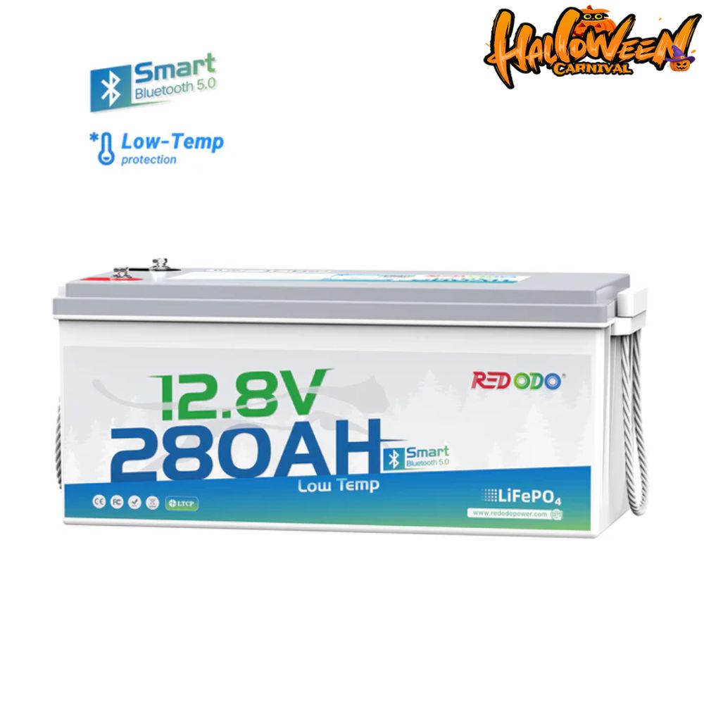 【Final $465】Redodo 12V 280Ah Bluetooth Lithium Battery | Low Temp Protection | For RV, Marine, Solar