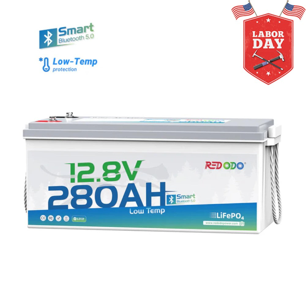⚡[Final $484] Redodo 12V 280Ah Bluetooth Lithium Battery | Low Temp Protection | For RV, Marine, Solar