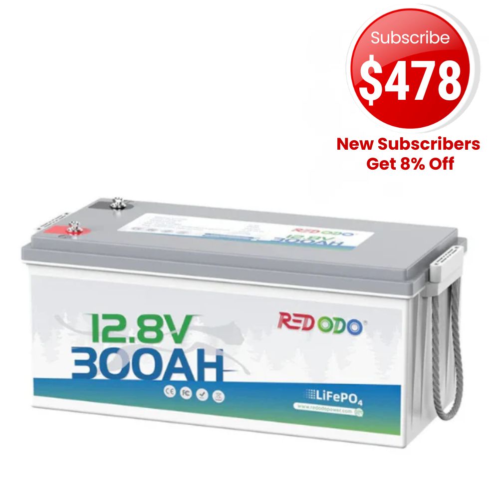 Redodo 12V 300Ah Lithium LiFePO4 Battery | Replaces 6*12V 100Ah AGM Batteries | For RV, Marine, Home battery backup