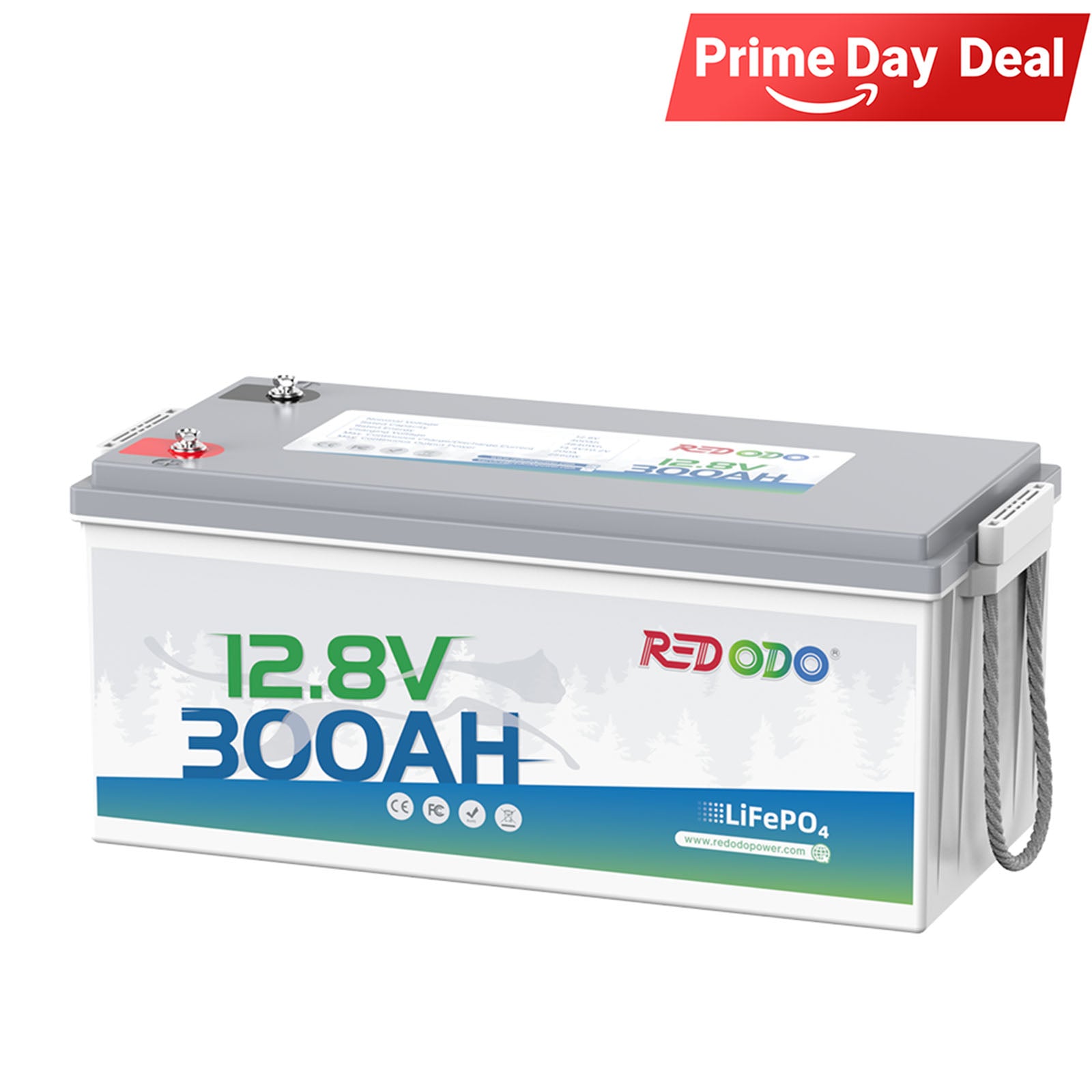 ⚡[$484 after Sign-Up] Redodo 12V 300Ah Lithium LiFePO4 Battery | Replaces 6*12V 100Ah AGM Batteries | RV, Marine, Solar