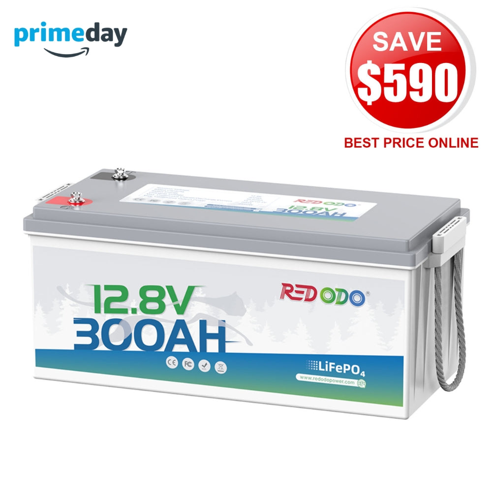 ⚡Redodo 12V 300Ah Lithium LiFePO4 Battery | Replaces 6*12V 100Ah AGM Batteries | RV, Marine, Solar