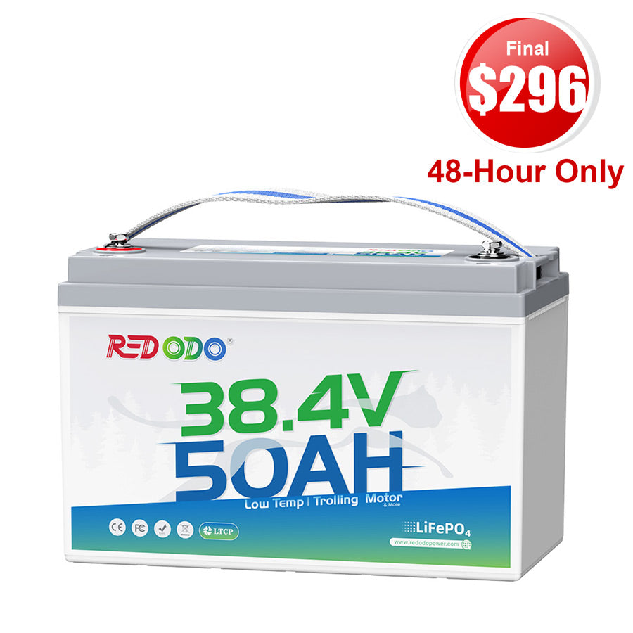 【Final $296】 Redodo 36V 50Ah Lithium Trolling Motor Battery for 36V Trolling Motors with 100-120 lbs