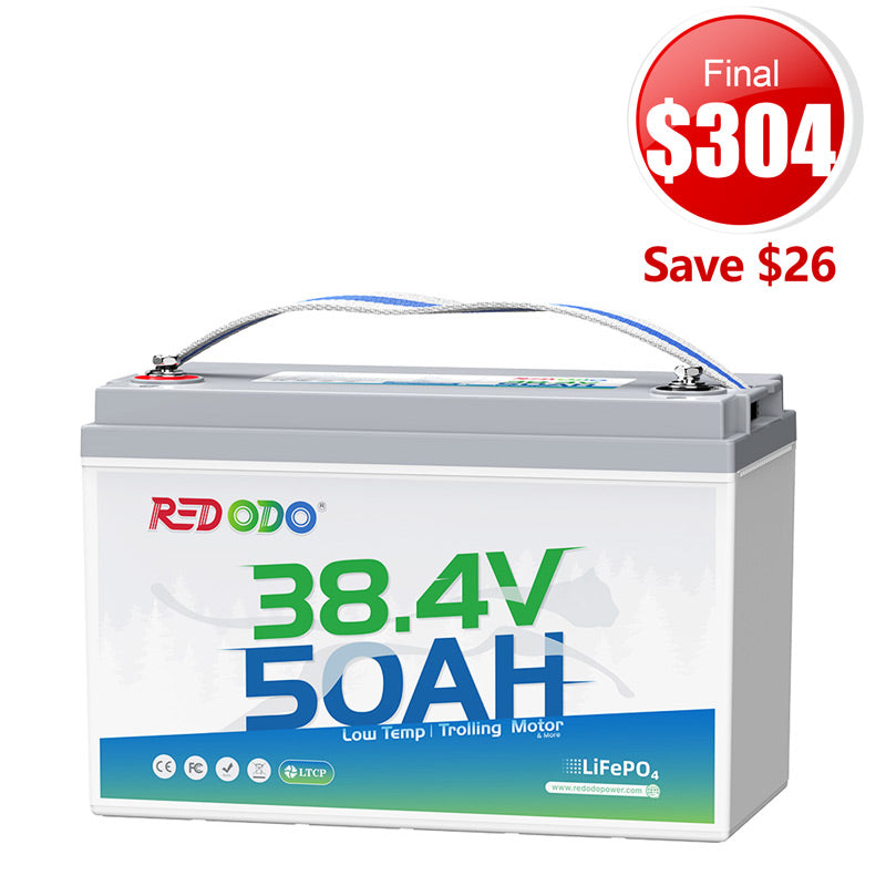 🔥【Final $304】Redodo 36V 50Ah Lithium Trolling Motor Battery for 36V Trolling Motors with 100-120 lbs