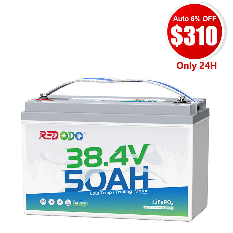 ⚡【$310 Only 24H】Redodo 36V 50Ah Lithium Trolling Motor Battery for 36V Trolling Motors with 100-120 lbs