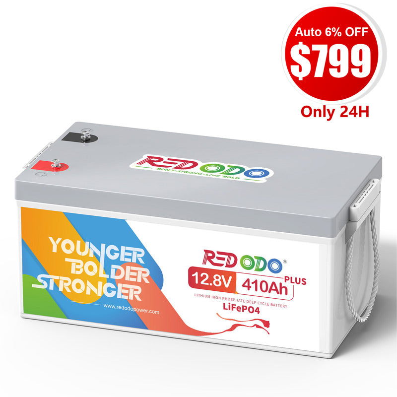 ⚡【$799 Only 24H】 Redodo 12V 410Ah Lithium LiFePO4 Battery | King of Power | Marine, RV, Solar Home