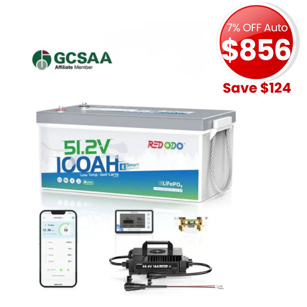 🔥[Final $856] Redodo 48V 100Ah Bluetooth Golf Cart Lithium Battery Conversion Kit | For Club Car, EZGO, ICON, Yamaha