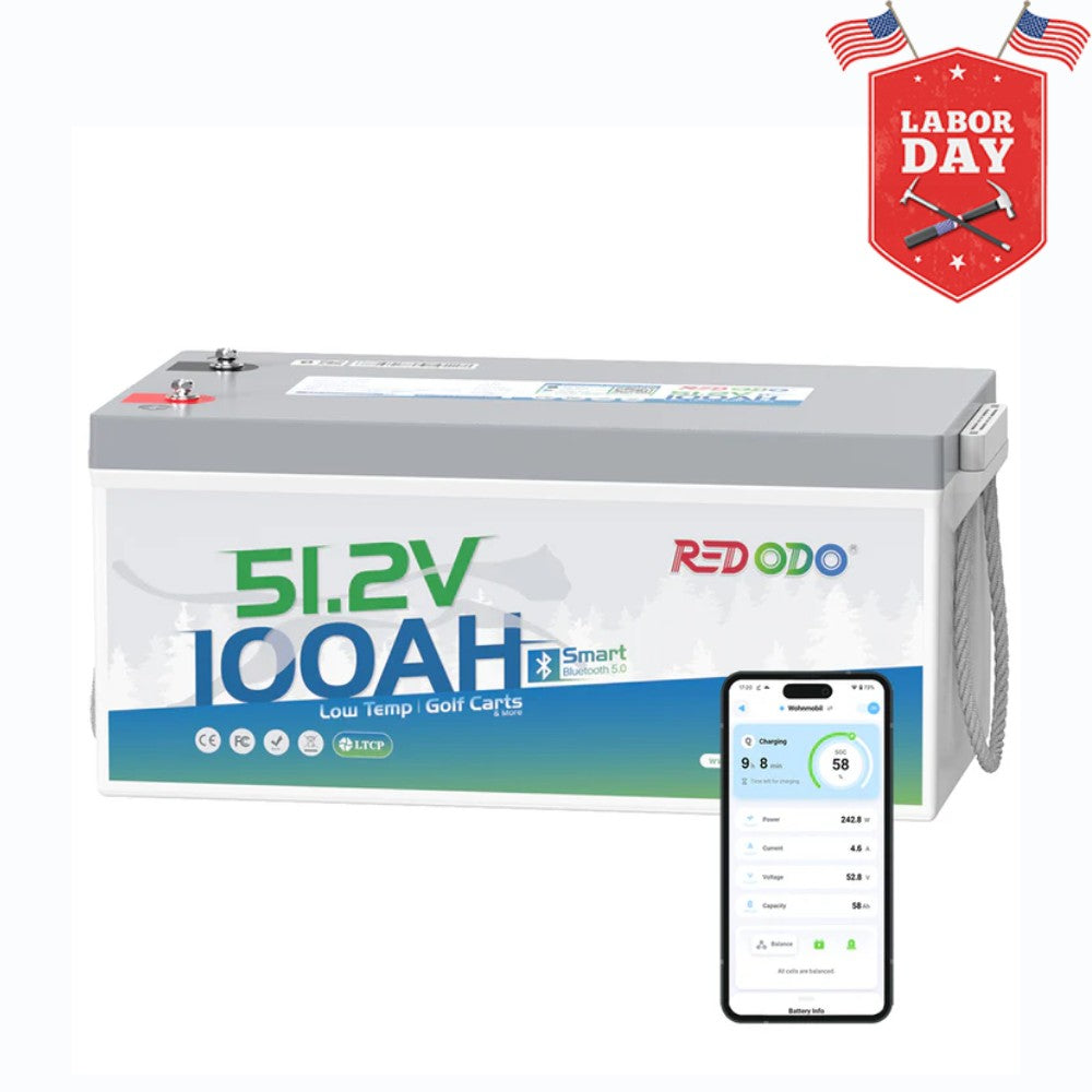 ⚡[Final $780] Redodo 48V(51.2V) 100Ah LiFePO4 Lithium Solar Battery