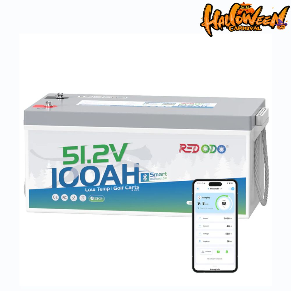 【Final $712】Redodo 48V(51.2V) 100Ah LiFePO4 Lithium Solar Battery