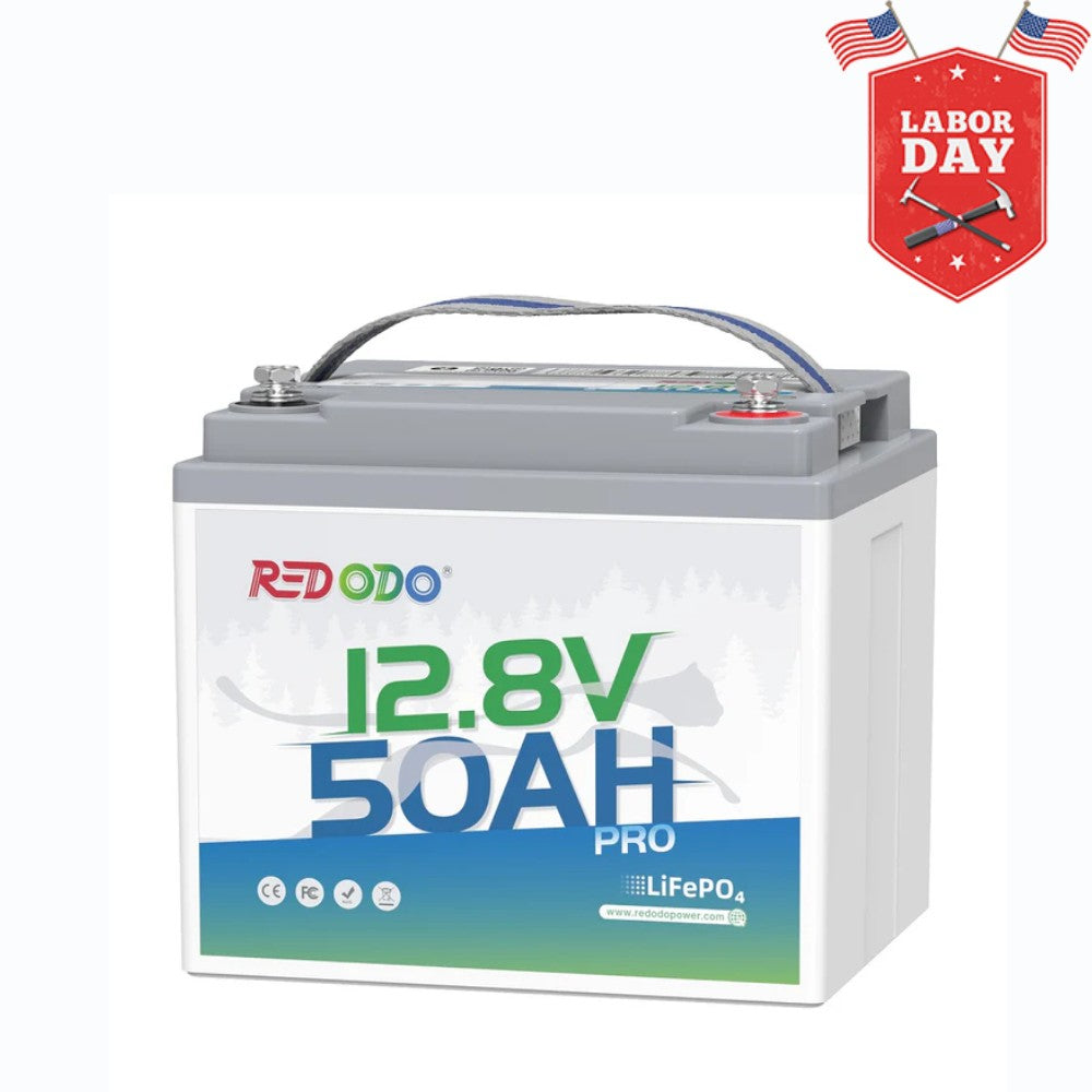 Redodo 12V 50Ah Lithium LiFePO4 Battery | For Portable Solar Power Stations, Camping, RV