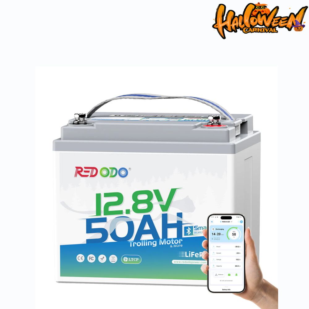 【Final $151】Redodo 12V 50Ah Bluetooth Battery for Trolling Motors (Up to 70lb Thrust)