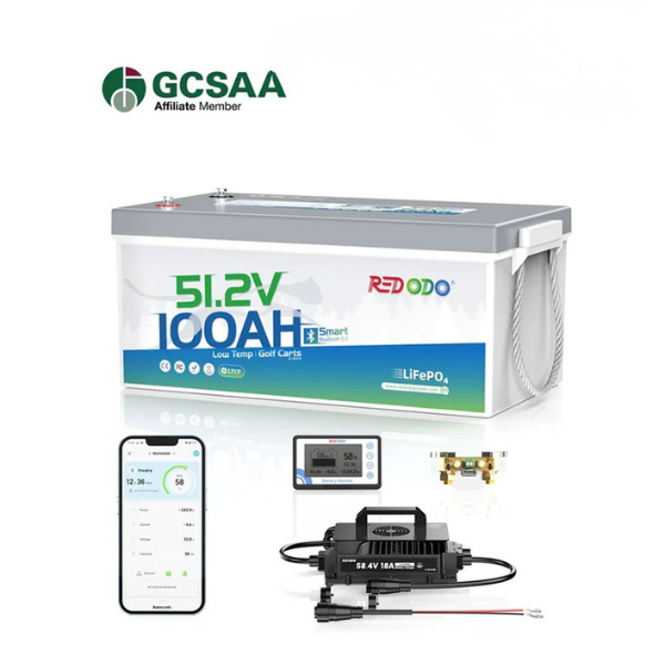 Redodo 48V 100Ah Bluetooth Golf Cart Lithium Battery Conversion Kit | For Club Car, EZGO, ICON, Yamaha