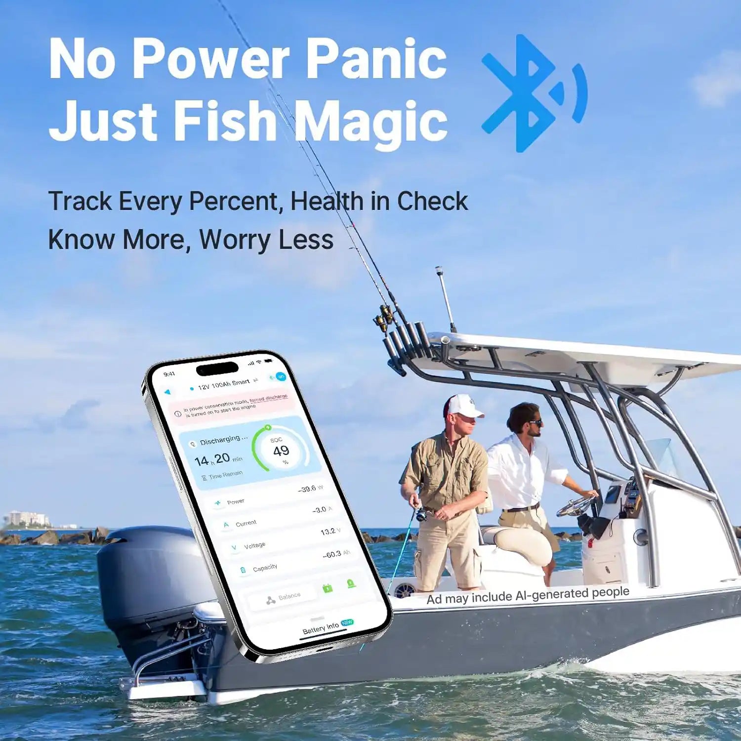 Redodo Group 27 marine battery with bluetooth
