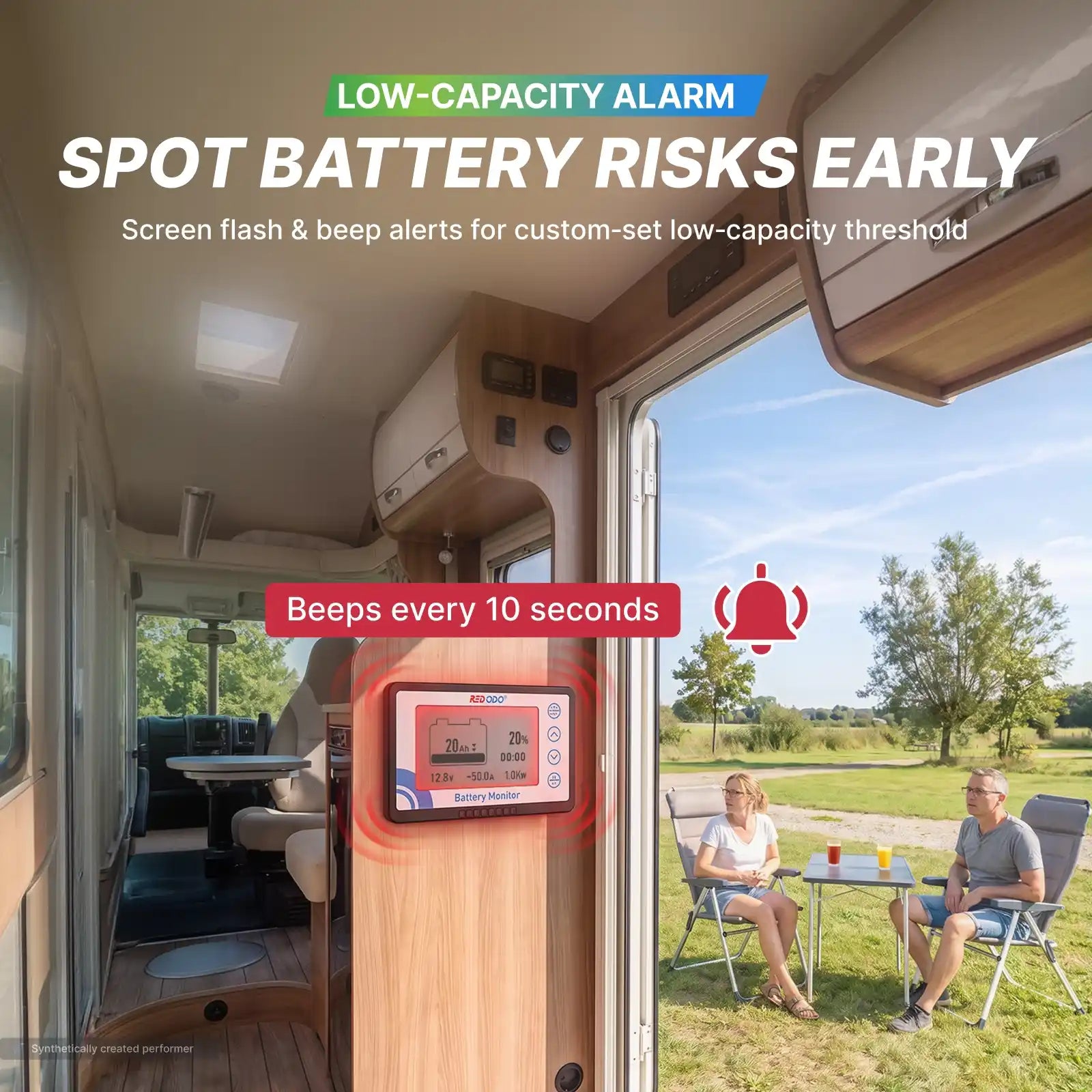 500A Battery Monitor Low-Capacity Alarm