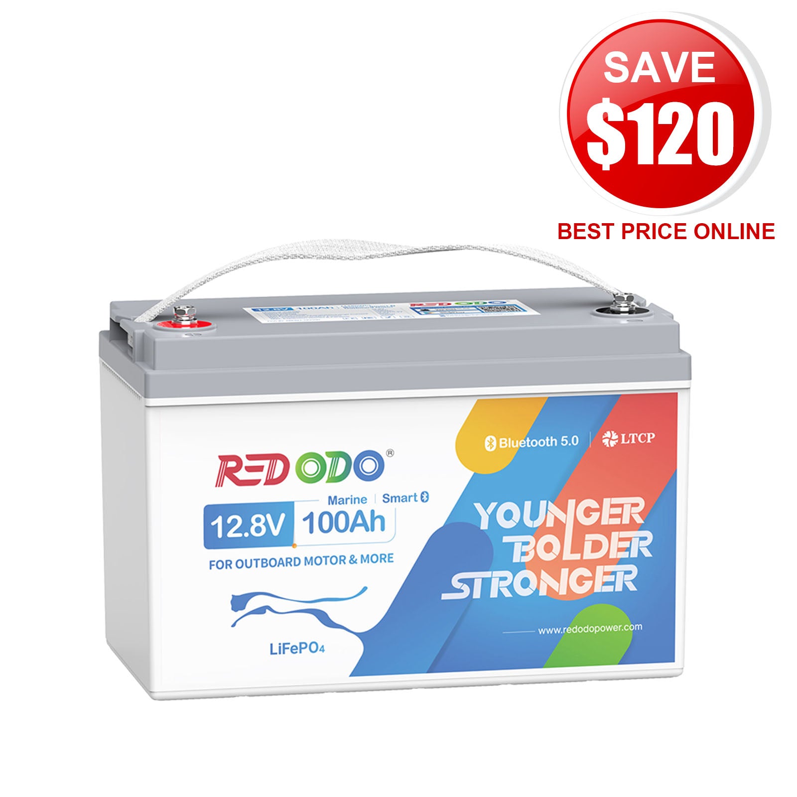 ⚡Redodo 12V 100Ah Plus Bluetooth Marine Battery | For Marine, Trolling Motors, RV