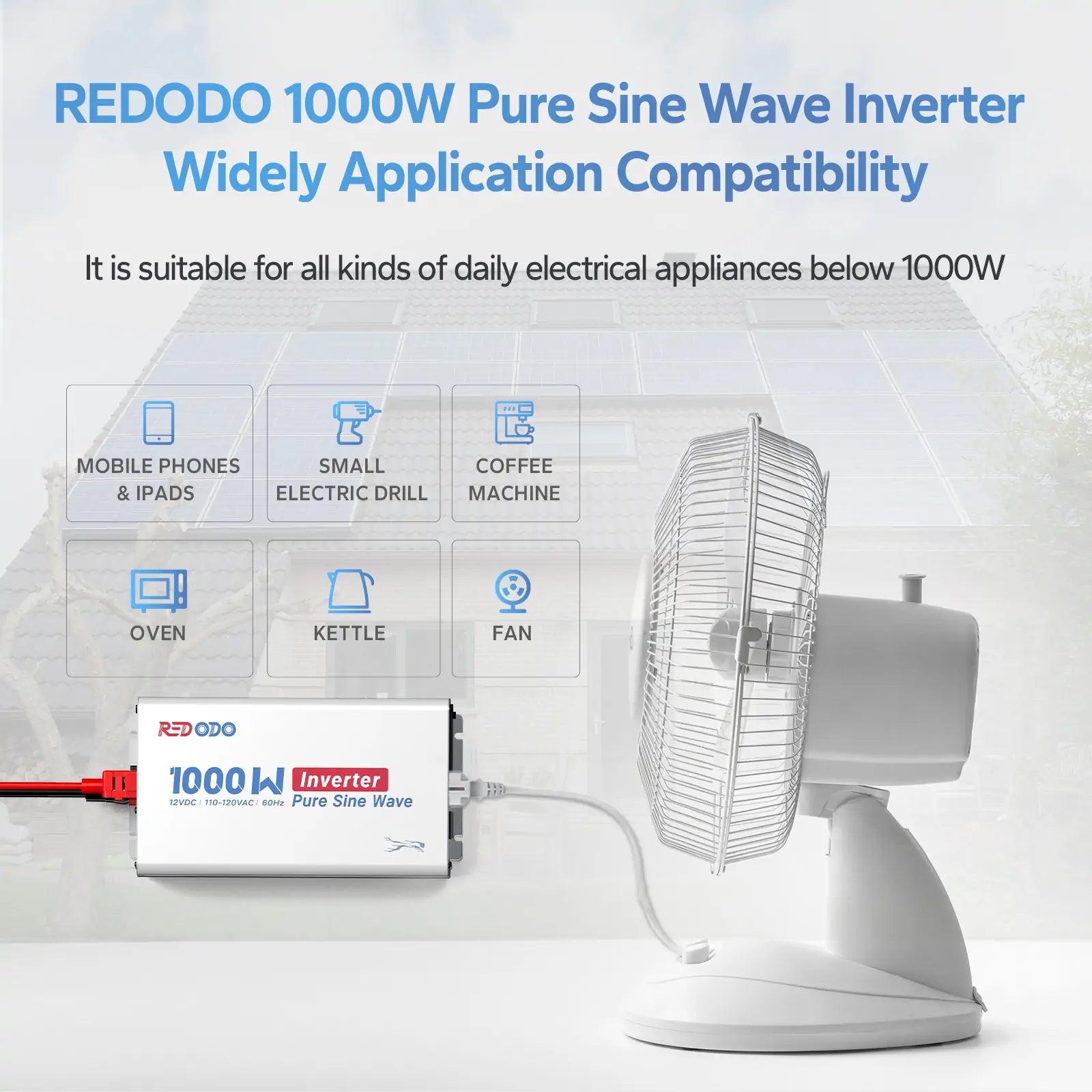 1000W Pure Sine Wave Inverter Redodo