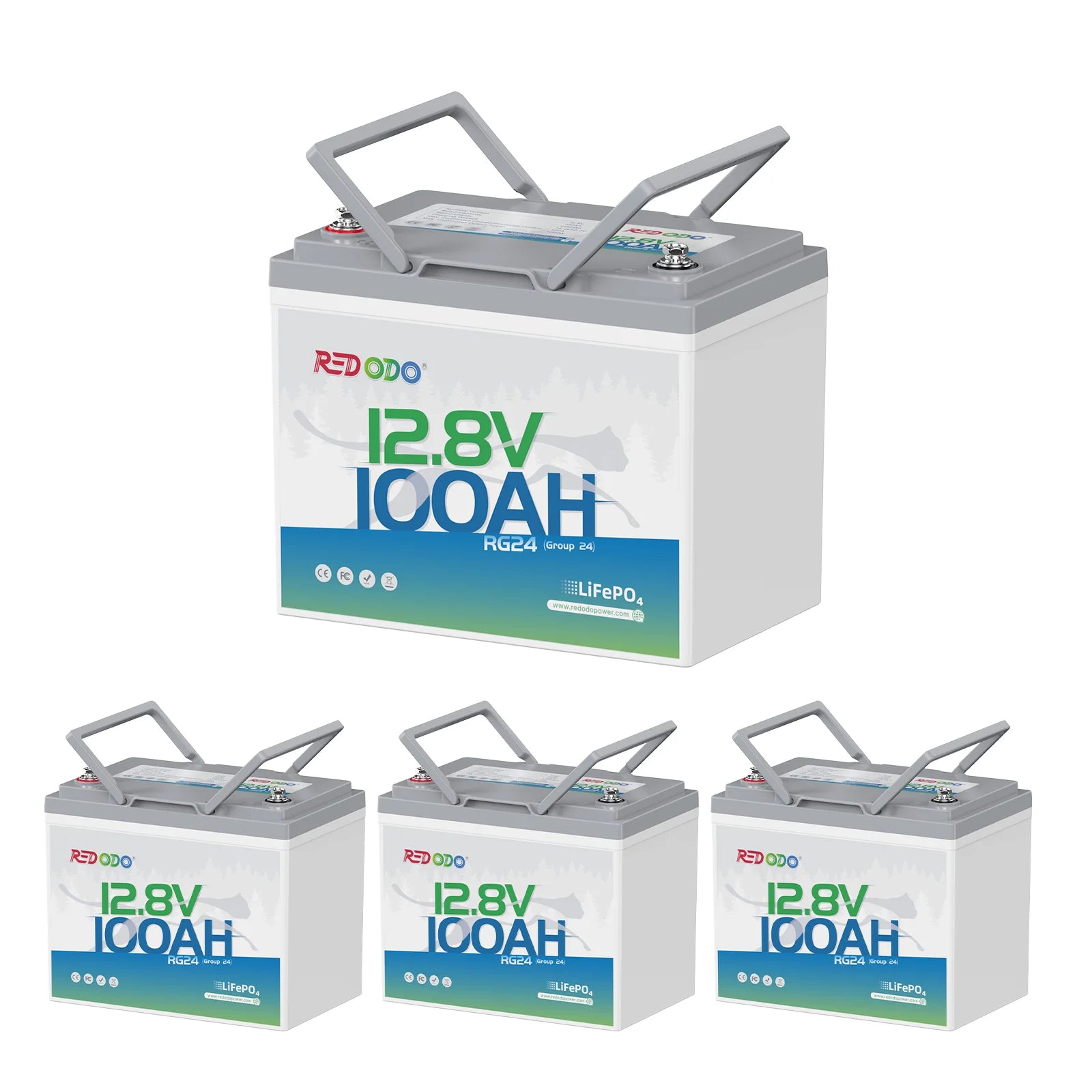 ⚡【Flash Deal $197】Redodo 12V 100Ah Group 24 Deep Cycle LiFePO4 Lithium Battery | For Home, RV, Marine