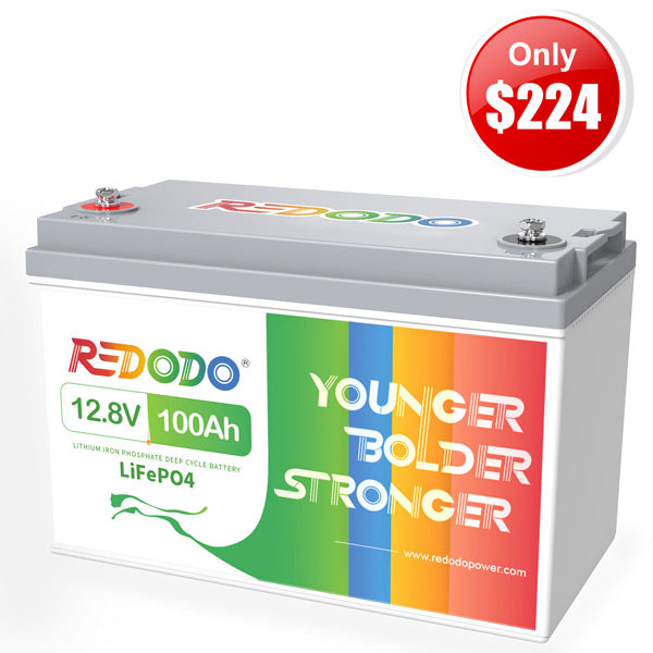 【Only $224】Redodo 12V 100Ah Lithium Battery