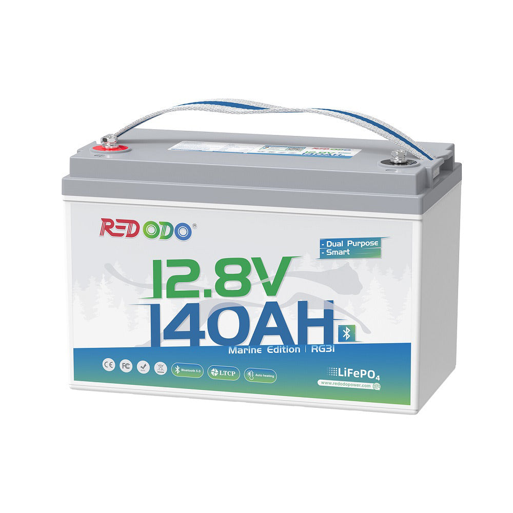 Redodo 12V 140Ah Dual Purpose Marine Battery, 1000 CCA