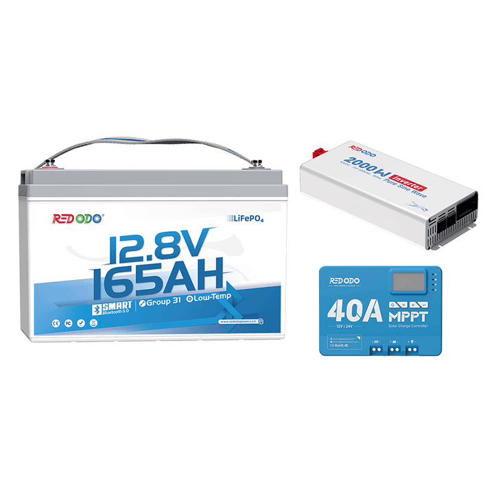 Redodo 12V 2.1kWh RV solar battery conversion kit
