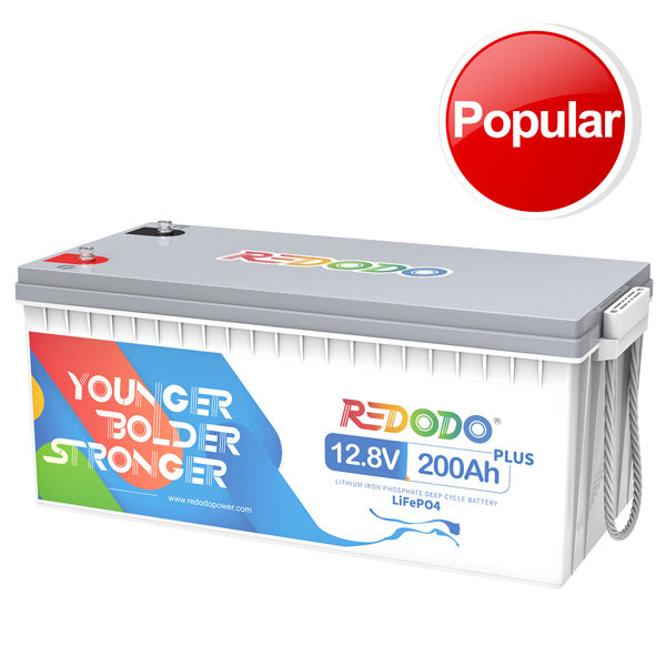 【As low as $529】Redodo 12V 200Ah Plus LiFePO4 Battery | 2.56kWh & 2.56kW Redodo