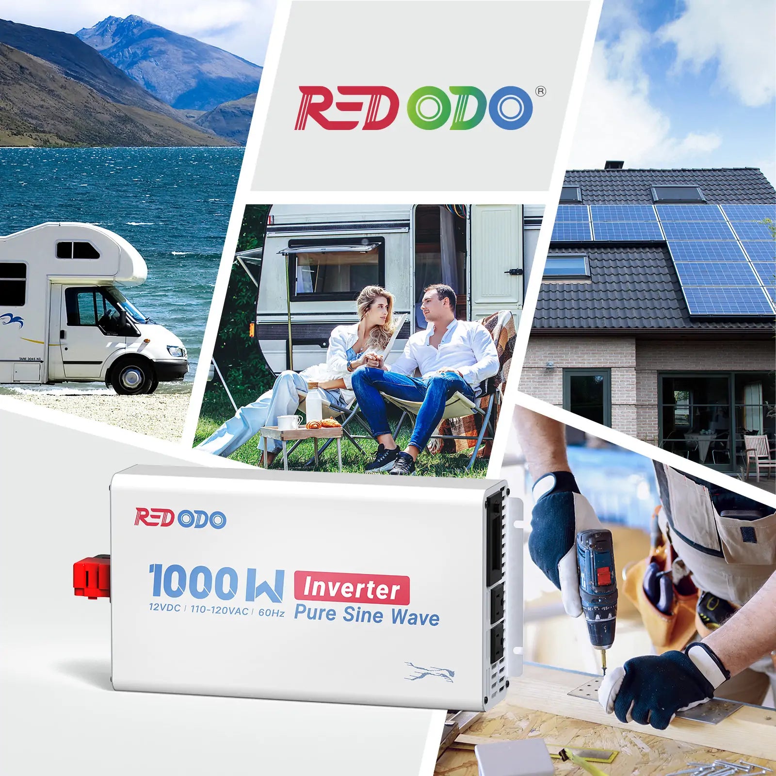 1000W Pure Sine Wave Inverter Redodo