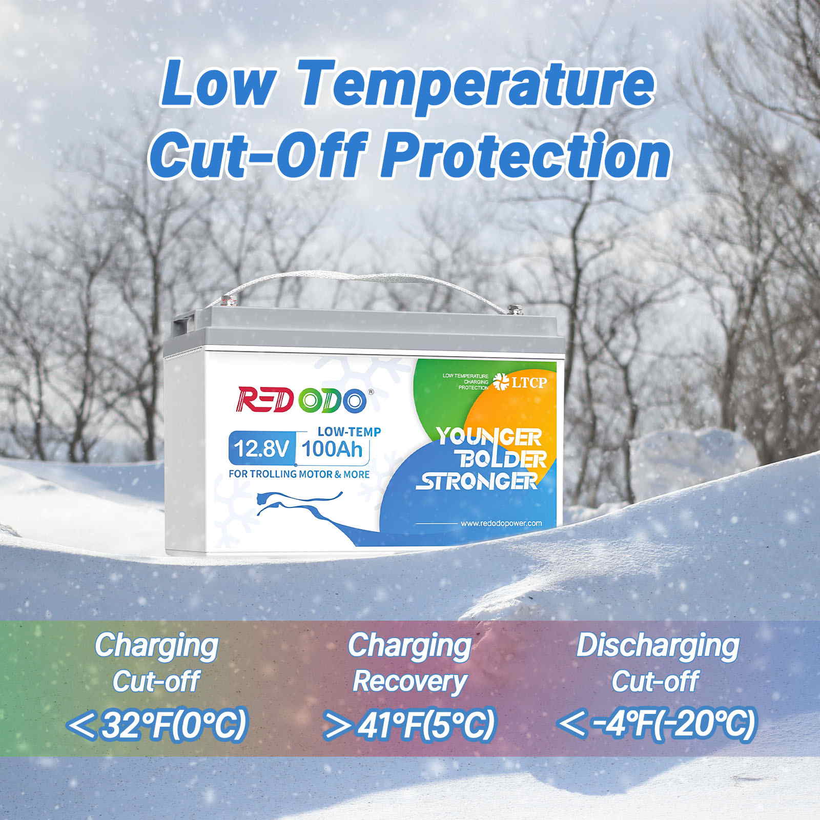 low-temperature cutoff protection lithium battery
