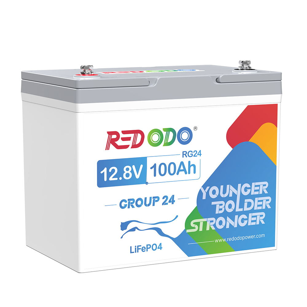 【Like New】Redodo 12V 100Ah Group24 LiFePO4 Battery| 1.28 kWh & 1.28kW Redodo Power