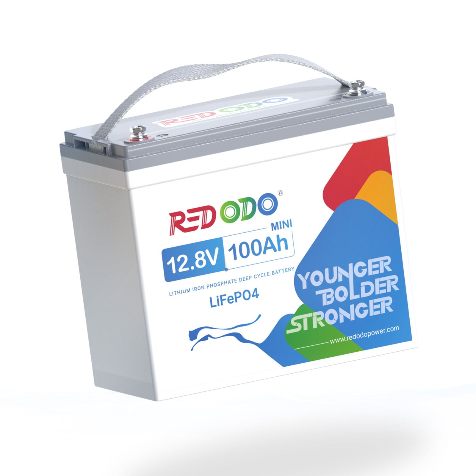 Redodo 12V 100Ah Mini LiFePO4 lithium Battery, Save 1/3 the space!