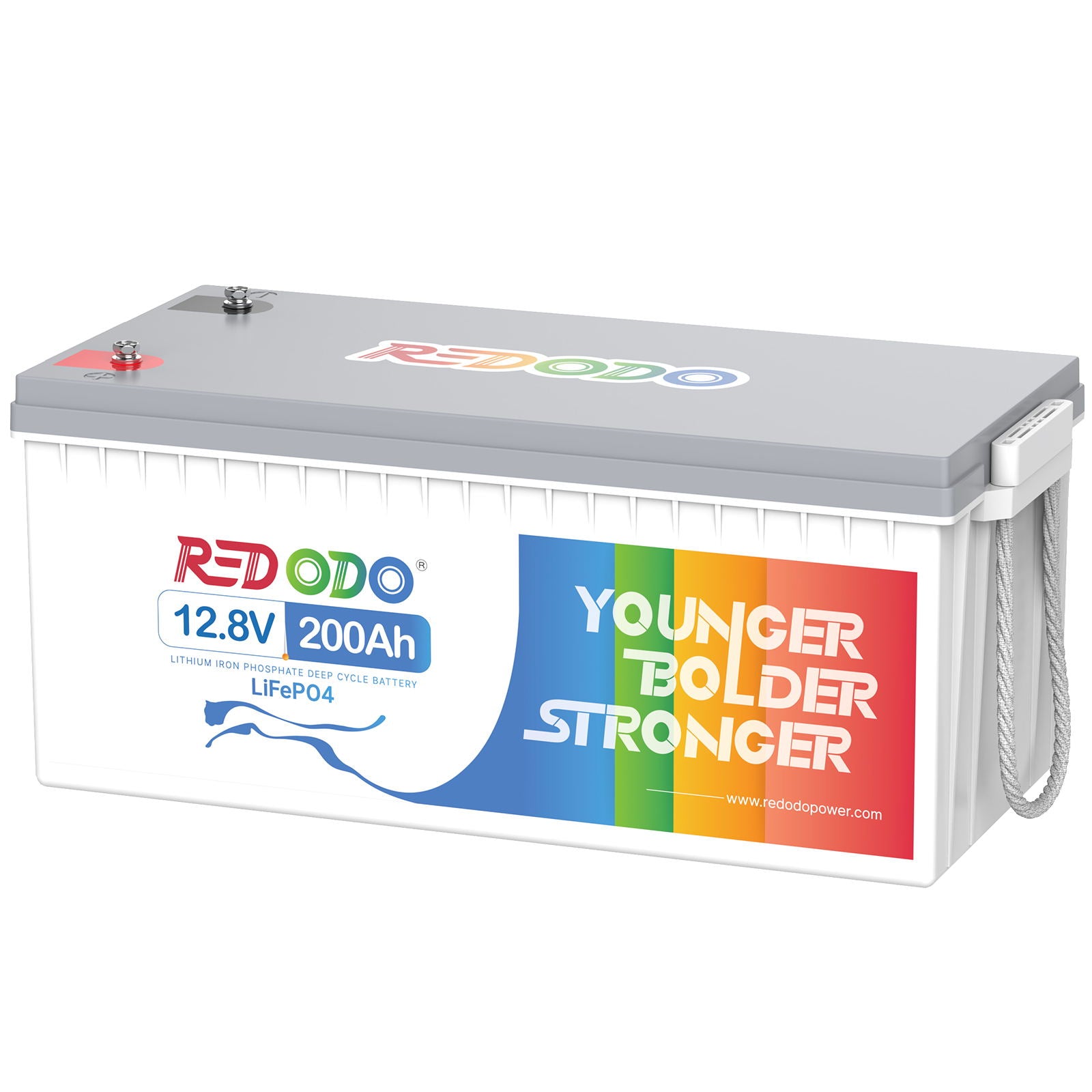 Redodo 12V 200Ah Deep Cycle Lithium Battery with 1280W Max. Load Power Redodo