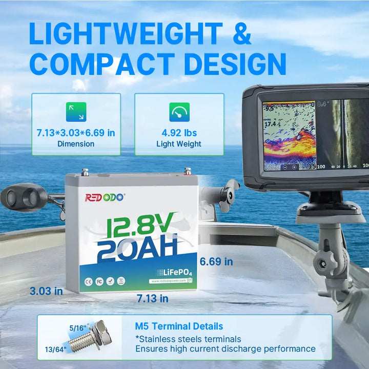 12V lithium battery for fish finder