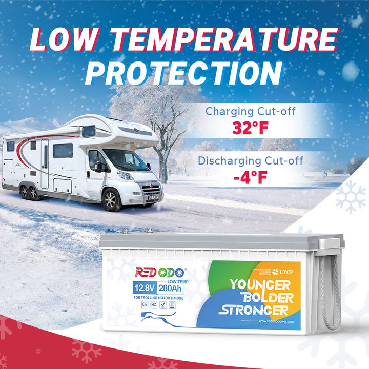 Redodo 12V 280Ah Low-Temp Lithium Battery for van