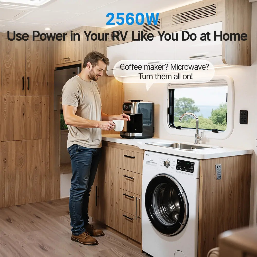 Redodo 12V 320Ah mini Bluetooth lithium RV battery with 2560W output power