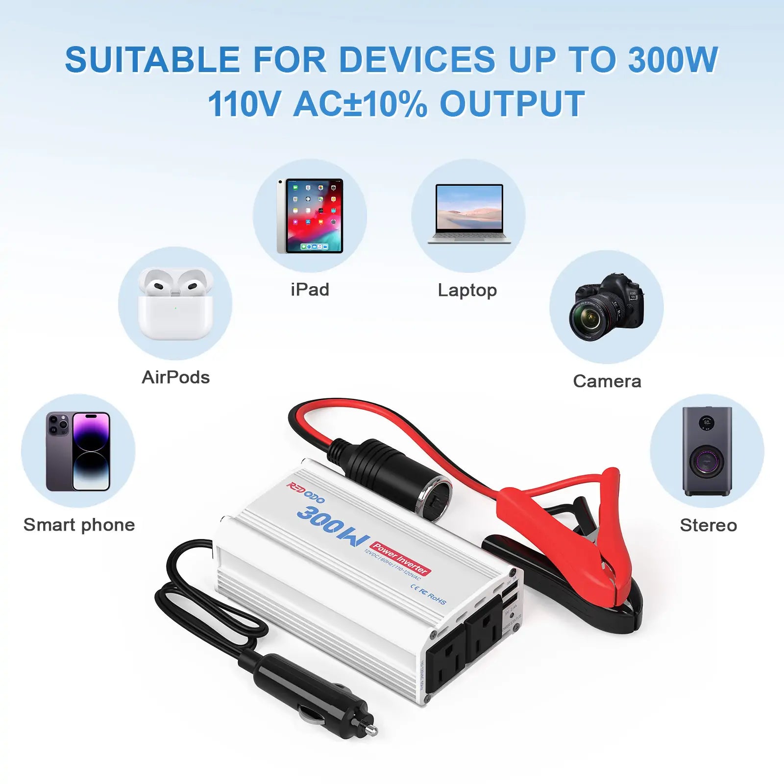 Redodo 300W Sine Wave Inverter Redodo Power