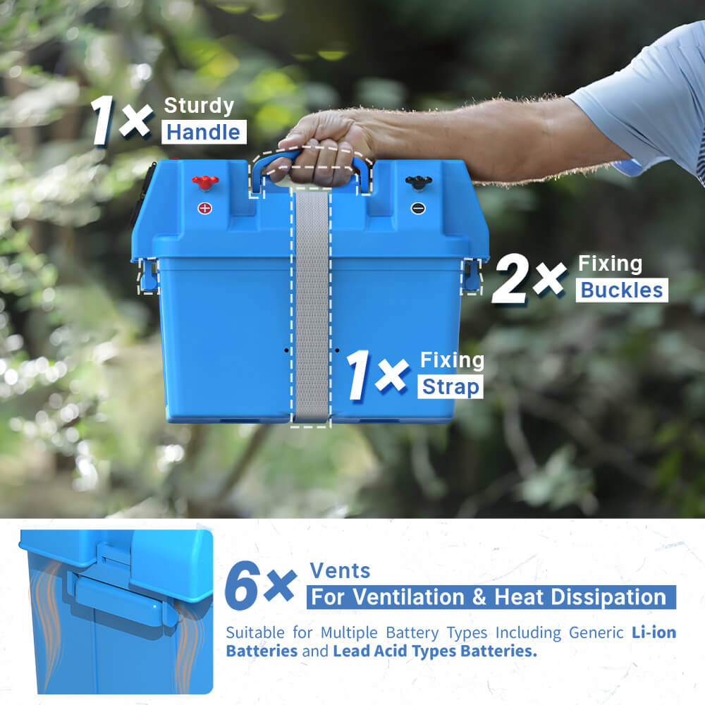 Redodo Portable Battery Box with sturdy handle