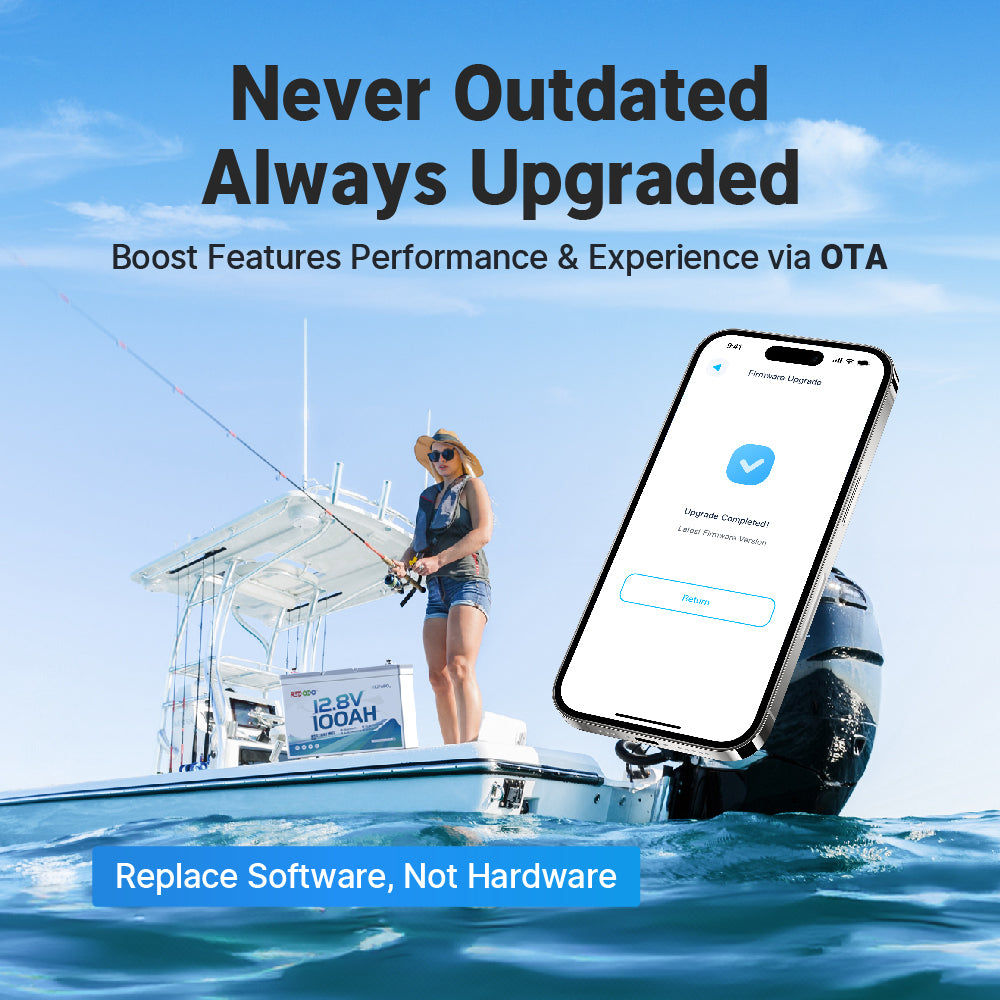 Redodo 12V 100Ah lithium dual purpose marine battery with upgraded features
