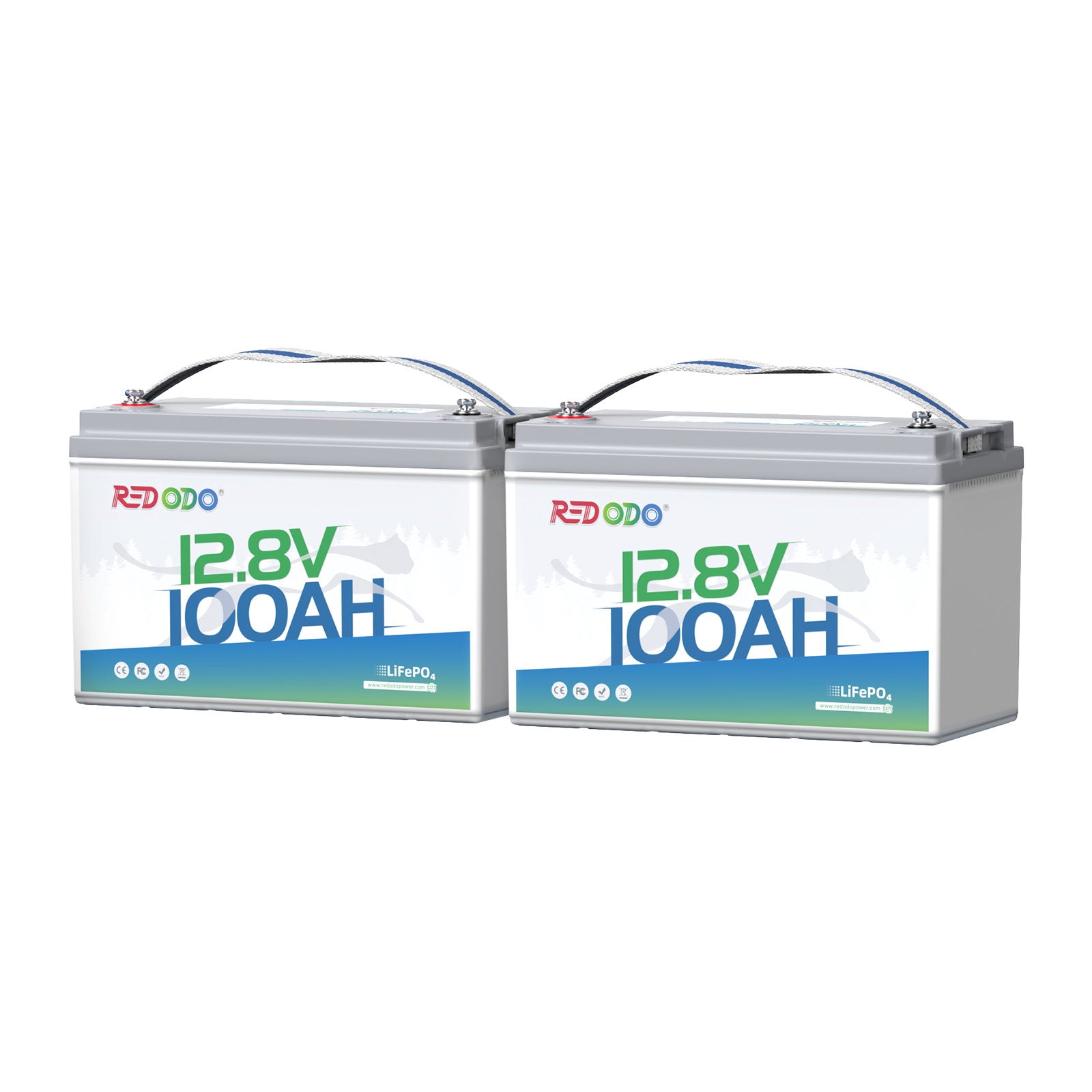 NEW 2 pack of Redodo 12V 100Ah Lithium Batteries