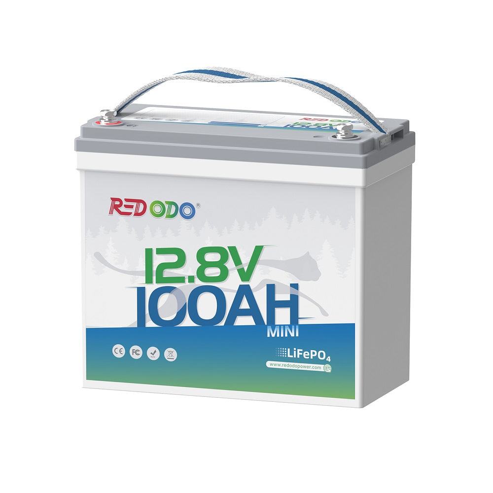 ⚡[$220 after Sign-Up] Redodo 12V 100Ah Mini Lithium LiFePO4 Battery | Smallest Battery | For RV, Trolling Motor, Solar