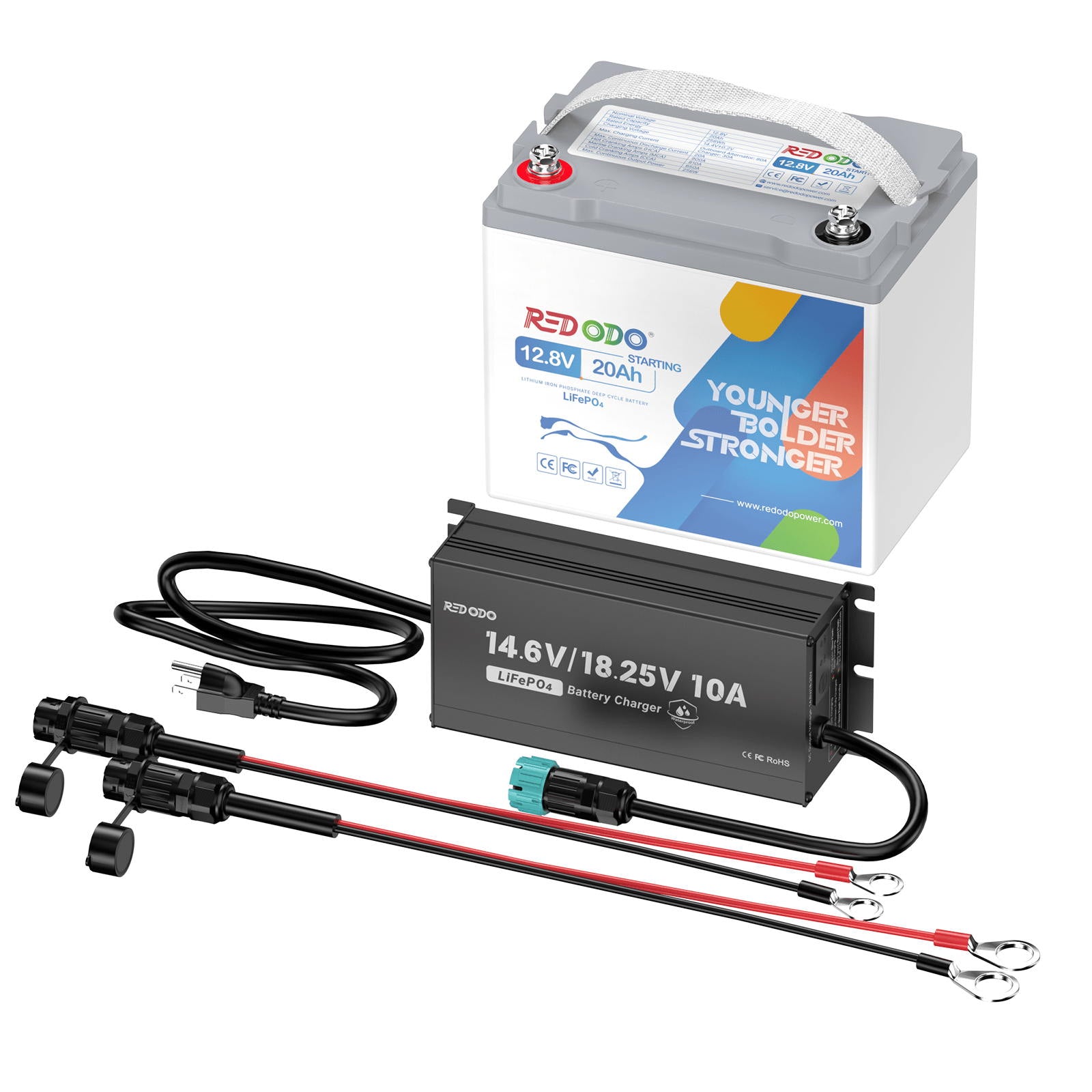 ⚡[Now $161] Redodo 12V 20Ah LiFePO4 Marine Cranking Battery, 800CCA（-10℃）