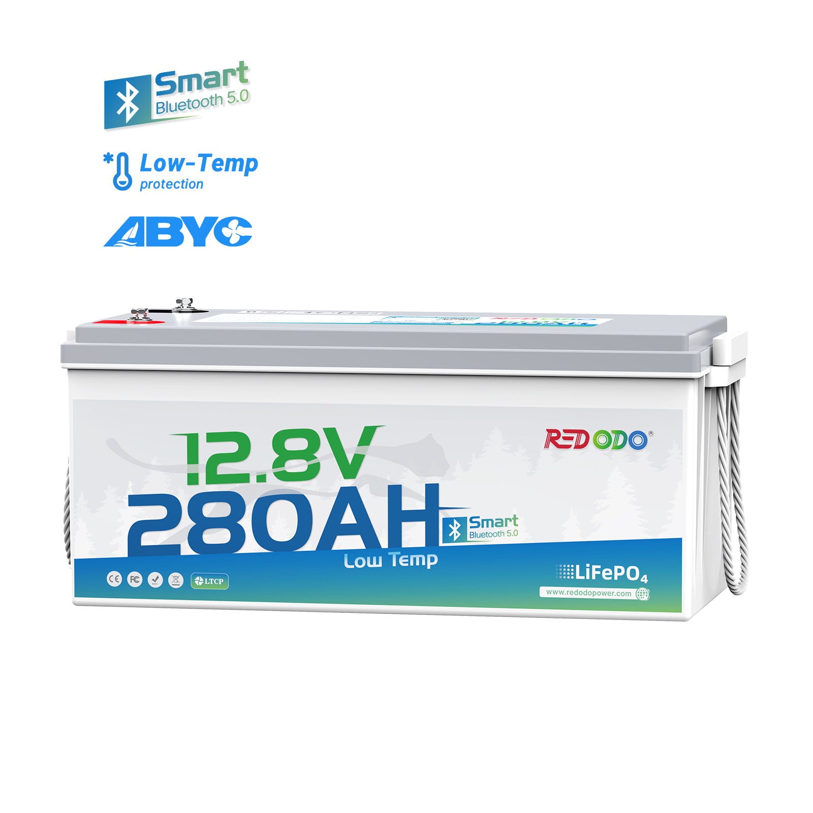 🔥【$432 After Subscribe】Redodo 12V 280Ah Bluetooth Lithium Battery | Low Temp Protection | For RV, Marine, Solar