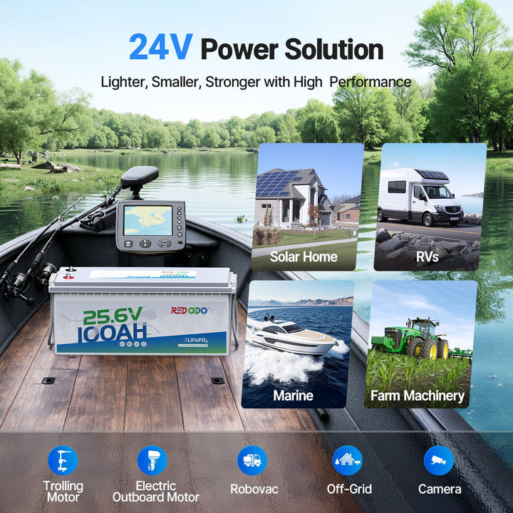Redodo 24V 100Ah Lithium Battery