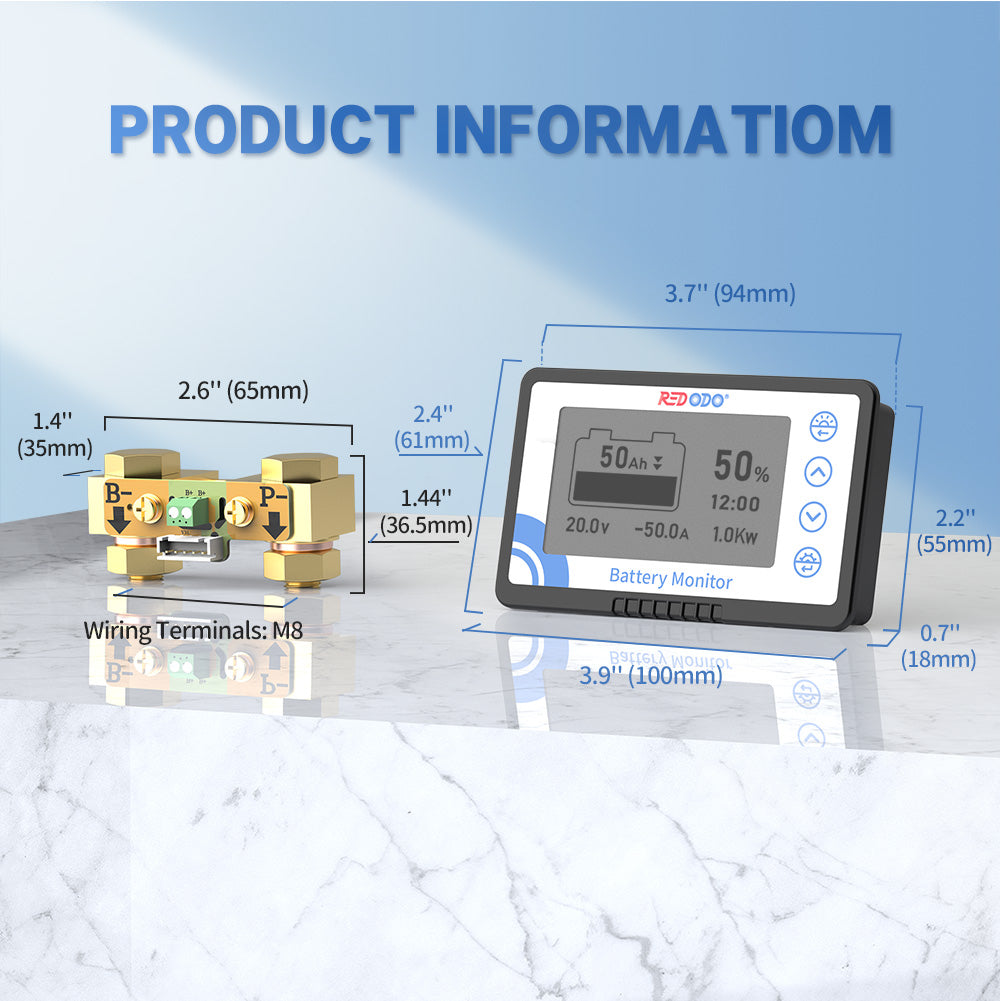 Redodo 500A Battery Monitor with Shunt