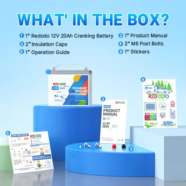 Redodo marine cranking battery 800 CCA product box