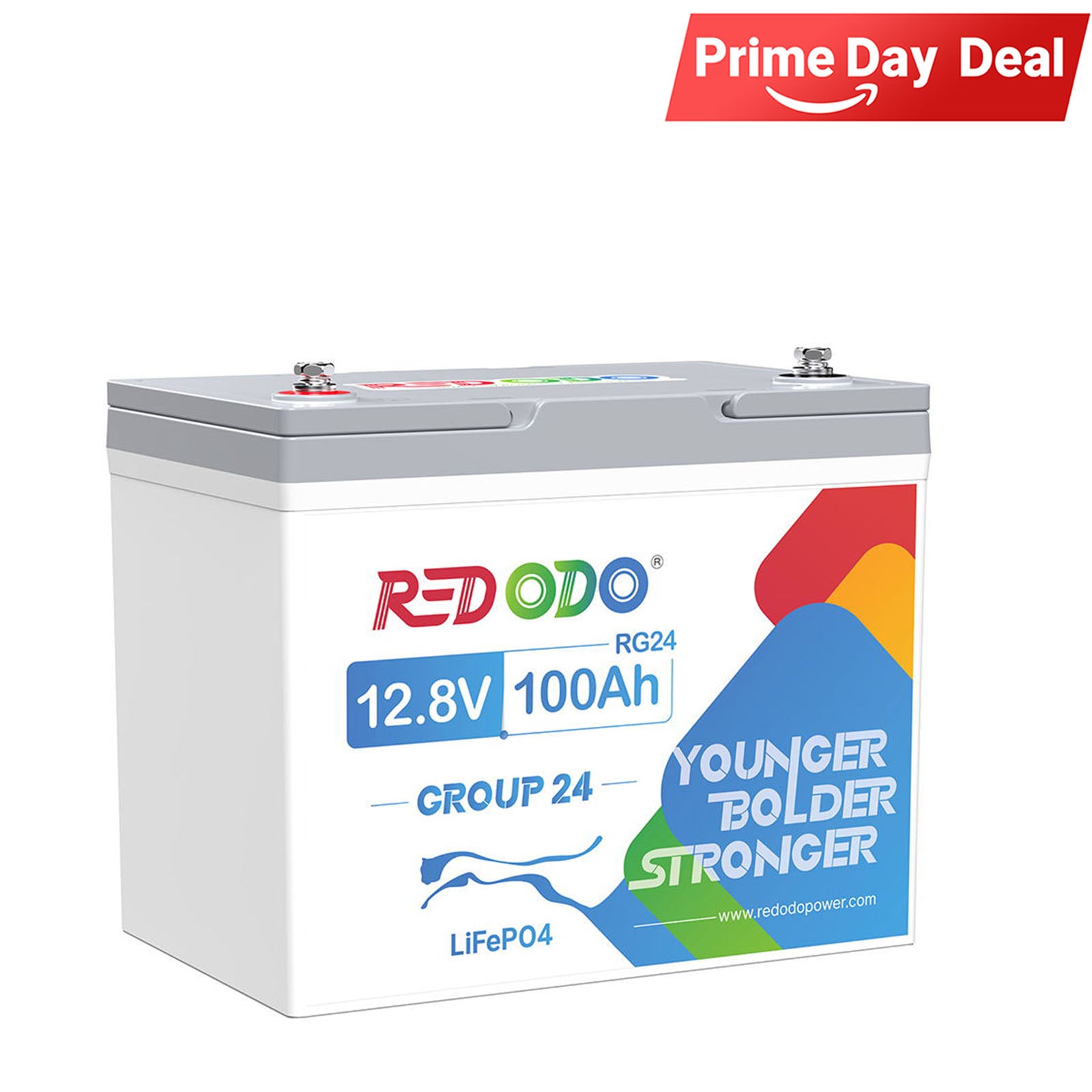 ⚡[$214 after Sign-Up] Redodo 12V 100Ah Group 24 Deep Cycle LiFePO4 Lithium Battery | For Home, RV, Marine