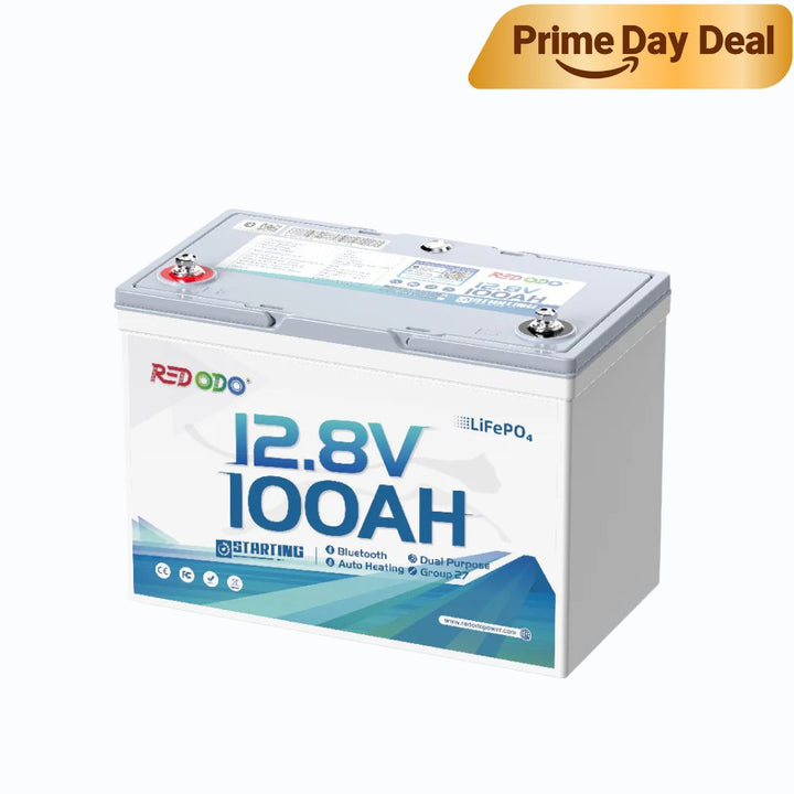 Redodo 12V 100Ah Group 27 Dual Purpose Marine Battery 900 CCA