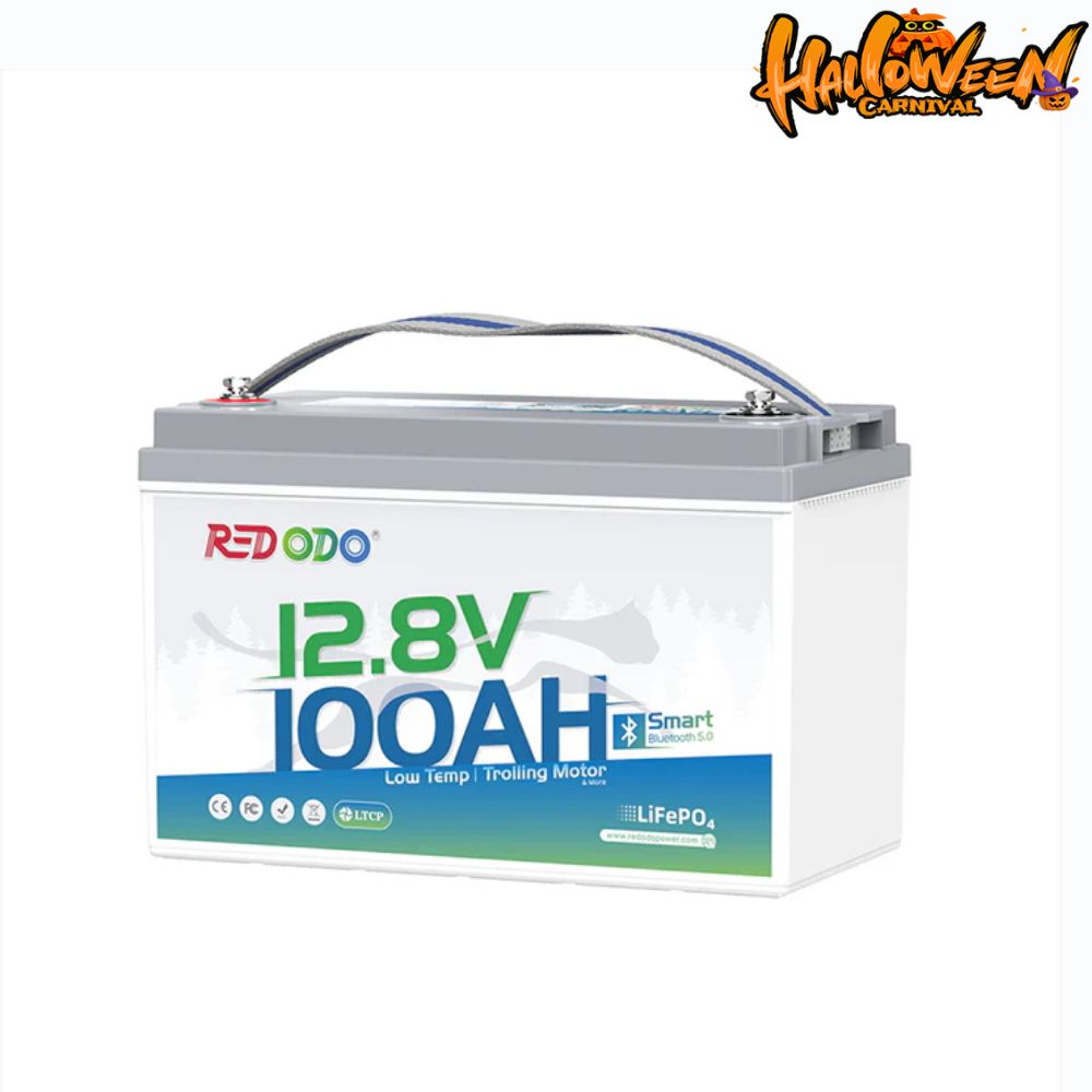 【Final $190】 Redodo 12V 100Ah Group 31 Bluetooth Lithium Battery | Real-Time Battery Monitoring | For RV, Marine, Solar