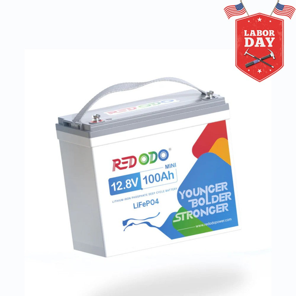 ⚡[Final $209] Redodo 12V 100Ah Mini Lithium LiFePO4 Battery | Smallest Battery | For RV, Trolling Motor, Solar