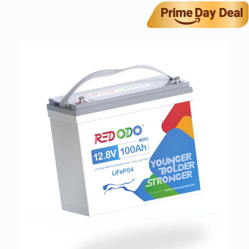 ⚡[Now $204] Redodo 12V 100Ah Mini Lithium LiFePO4 Battery | Smallest Battery | For RV, Trolling Motor, Solar