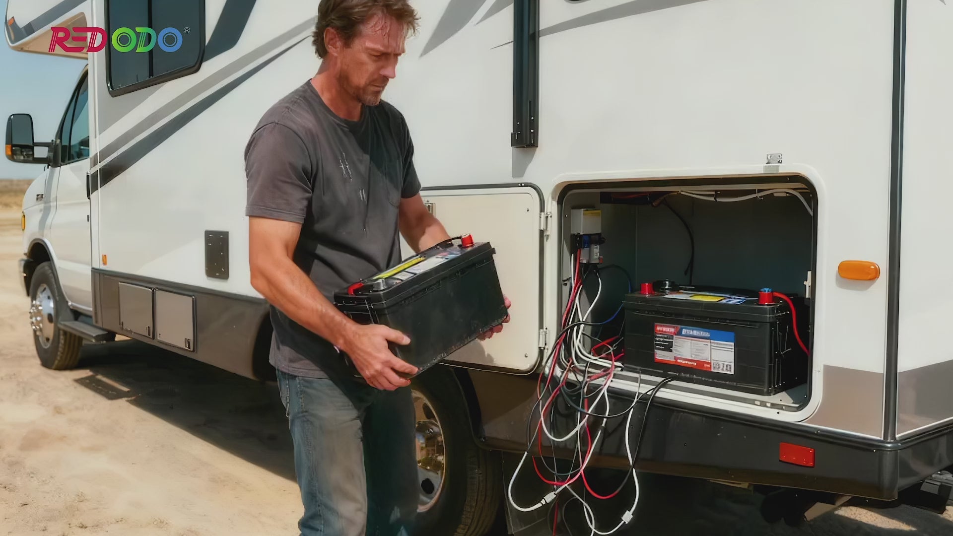 🔥【$534 After Subscribe】Redodo 12V 320Ah Mini Bluetooth Lithium Battery | Best for Boondocking, Long Road Trip, Desert Trip